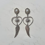 エンジェルハートピアス / Silver Angel Heart Piercing