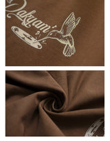 DAKYAM 2023 AW ドロッピングニードルハミングバードマンダラフラワービニールミュージックTシャツ