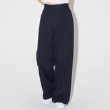 Classic Pintuck Wide Pants [NAVY] (6618884702326)