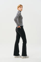 CHERRY BOOTS CUT DENIM PANTS [CHARCOAL] 