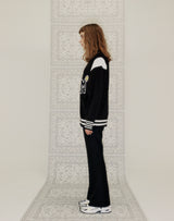 M PATCH VARSITY CARDIGAN BLACK (6691449143414)