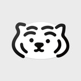 WHITE TIGER FACE BIG REMOVABLE STICKER (6538522787958)