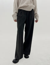 ブラッシュワンピンタックスラックス/No.5235 Brushed one-pin tuck slacks (2color)