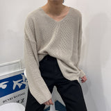 SKハッチVネックニット/SK Hacchi V-neck Knitwear (5 colors)