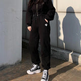 スマイルフラワースウェットパンツ / smile flower sweat jogger pants (4649643343990)