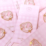 チェリーブロッサムラビット ♡ ピンバッジ