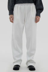 カラーコンビネーションレタリングブラッシュトレーニングパンツ / Color combination lettering brushed training pants (3color)