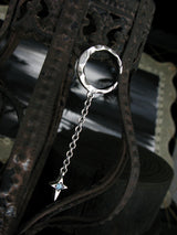 クレセントライトD201シルバーイヤリング / Crescent light-D201 Blue Topaz silver earring (4595535118454)
