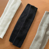Sily Wrinkled Ribbed Leg Warmer Socks