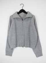 2WAYハイネックニットジップアップ / Two-way high-neck knit zip-up (2color)