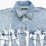 ドロップショルダープリントGジャン / DROPED SHOLDER PRINTED DENIM JKT (4580949065846)