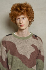 BRUSHED CAMO KNIT