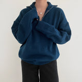 オレインハーフジップアップニット / Orein Half Zip Up Knit (6color)