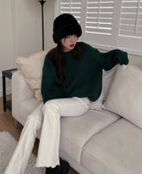 (×)(UNISEX) ベチンウールオーバーニット