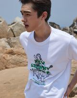 グランマ プリント レギュラー Tシャツ / GRANDMA PRINTED REGULAR FIT T-SHIRT GREEN