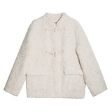 Ankara tteokbokki fleece coat