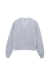 [23SS LSD COLLECTION] グリッドニットカーディガン / [23SS LSD COLLECTION] ﻿Grid Knit Cardigan