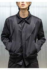 オブリークインバーティドプリーツブルゾン/OBLIQUE INVERTED PLEAT BLOUSON