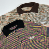 コラボレーショングラディエントニットポロ/Public Culture × Younger Song Collaboration Gradient knit polo