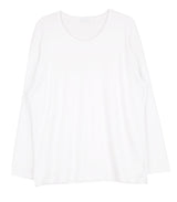 No.9332 loose peach Uneck T (4color) (6677858353270)