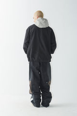 ワイドフーディージャケット/BSR2223FWJK047 WIDE HOODED JACKET BLACK