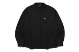 ラグランスリットシャツ / RAGLAN SLIT SHIRT_BLACK