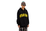 Logo heavy hoodie ( BLACK ) (6626181939318)