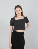 ボタンバンディングロングスカート / Button Banding Long Skirt Black