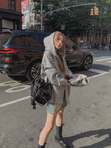 (UNISEX) ベーシックツーウェイ起毛フード