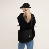 [UNISEX] Cactus Embroidery Cross Messenger Bag_Black (6674898321526)