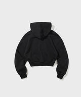 バブルロゴクロップフーディー/Burble Logo Crop Hoodie (Black)