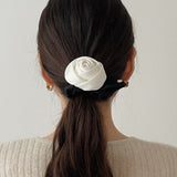 Classic Monotone Rose Hair Scrunchie　シュシュ