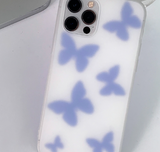 パステルブラーブルーバタフライフォーンケース / Pastel Blur blue utterfly Phone Case