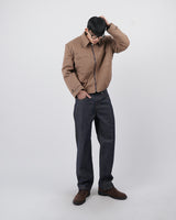 ファストげレイファブリックワイドデニムジーンズ / fast grey fabric wide denim jeans 2color