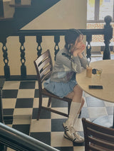 アーガイルルーピーカーディガン /  argyle loopy cardigan