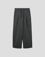 シルキーワイドバンディングスラックス/Silky wide banding slacks 2color