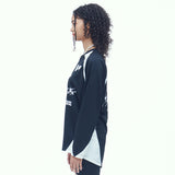 スポーツフットボールジャージTシャツ / SPORTS FOOTBALL JERSEY T SHIRT (BK)