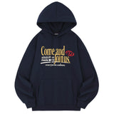 カムアンドジョインアスグラフィックオーバーフィットフーディ / Come And Join Us Graphic Over Fit Hoodie - 4 color