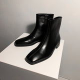 Square Toe Ankle Boots (6686094458998)