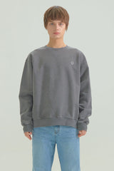 Uロゴ ピグメント スウェットシャツ ブラック / U LOGO PIGMENT SWEATSHIRTS [BLACK] (4413967990902)