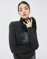 PLASTER CAST TURTLENECK KNIT-BLACK (6605055524982)