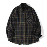 Layla everlasting love Herringbone classy green check shirt S41 (6550286237814)