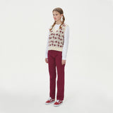 FLOWER JAQUARD KNIT VEST_BEIGE (6610820825206)