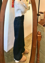 ワイドフィットダークブルーデニムパンツ / WIDE FIT DARK BLUE DENIM PANTS [17790]