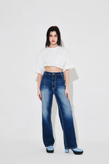 COSY BANDING CROPPED T-SHIRT (6690639085686)