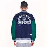 ウェア―ドピクニックバーシティジャケット/WEIRD PICNIC VARSITY JACKET (NAVY)