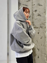 VENTIQUE Pigment Logo embroidery Hoodie 3color