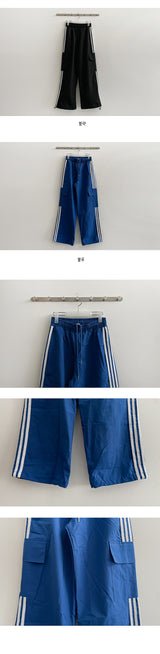 Rossi Three Line Wide Pocket Track Pants