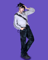 X two way scotch zip-up jumper