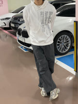 Rap string pintuck nylon pants 2C